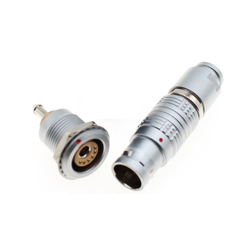 OVO 2B 6 Pin Plus de FGG 1 do soquete push pull da tomada do Auto-fechamento da maneira conector misturado pneumático elétrico