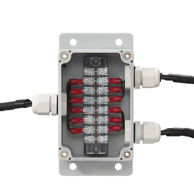 Caixa de junção impermeável 100*68*50mm da distribuição de cabo IP65 com a montagem da parede das maneiras dos blocos de terminais 3