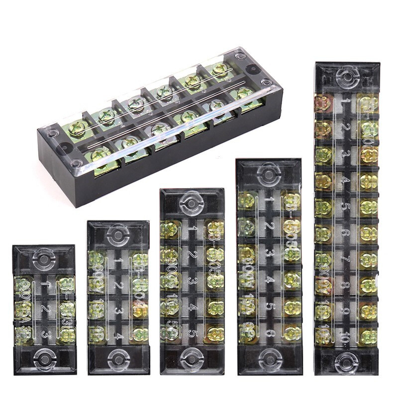 Blocos de terminais da barreira de TB-1503 TB-1512 15A 600V 3 Polos a 12 Polos