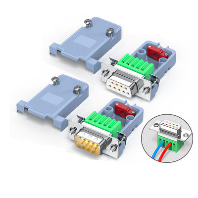 Conector de pino 15 D-secundário Hood Cover Backshell plástico de DB9 RS232 9 Pin Male Female DB15 VGA