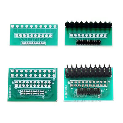 Pitch 1,27 mm a 2,54 mm Adaptador de conversão PCB Breakout Board 10 pin Single ou Dual Row
