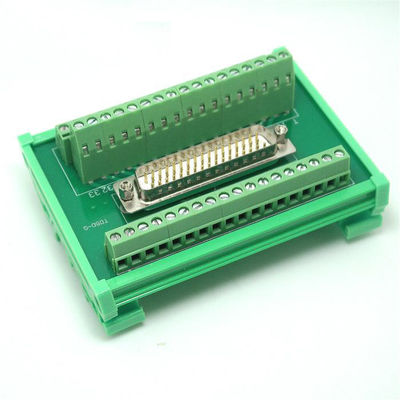 DB50 tipo secundário masculino do trilho do RUÍDO do conector de cabo do adaptador da placa da fuga do bloco de terminais do soquete D
